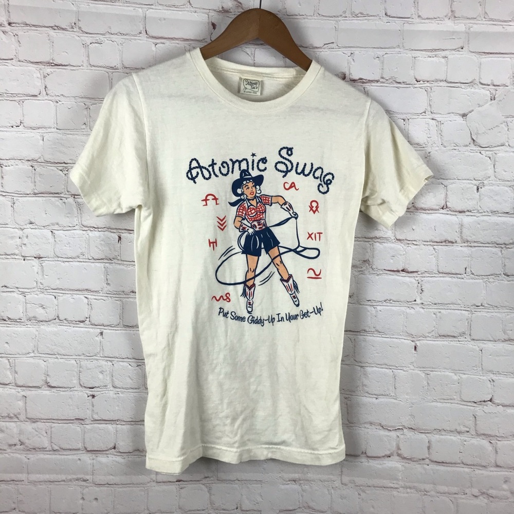 Atomic Tee's Retro Rodeo Girl Short Sleeved Tee